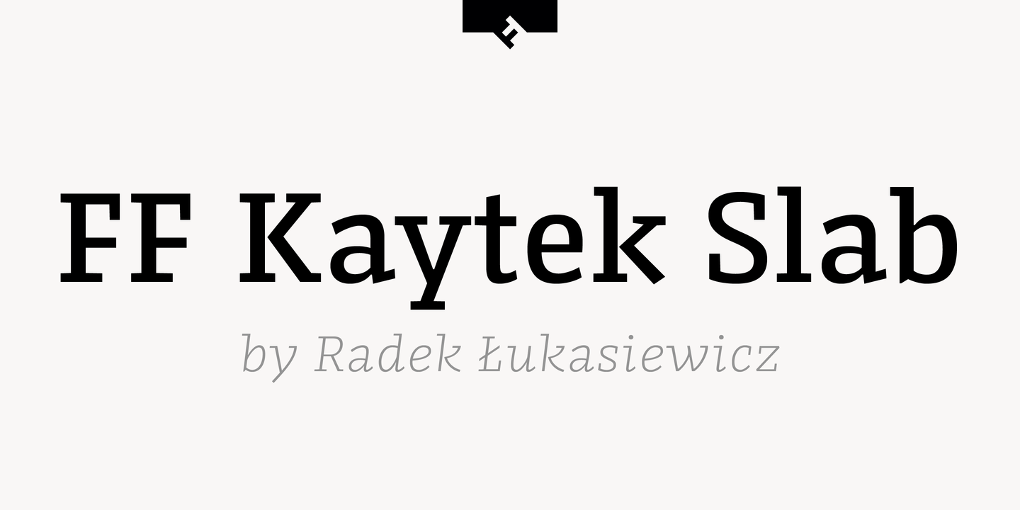 Przykład czcionki FF Kaytek Slab